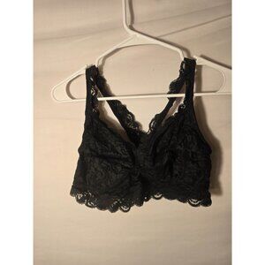 Xhileration Black Lacy Bra Bralette Womens SIze XL Comfortable Valentine’s Day